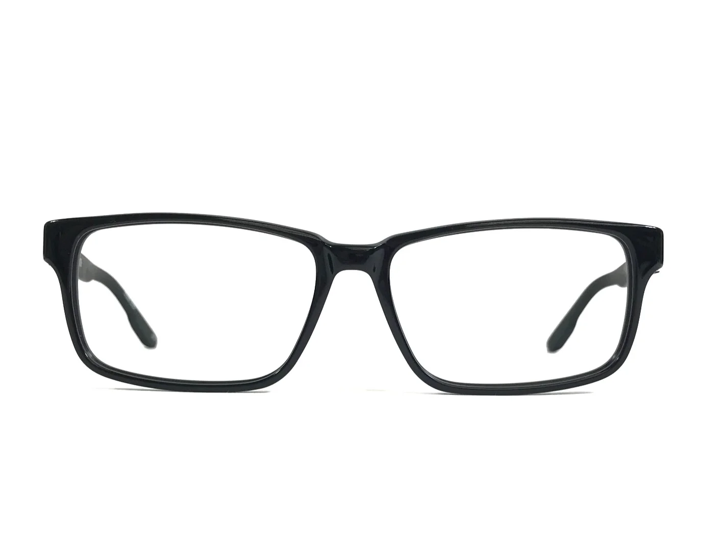 Columbia Eyeglasses Frames C8000 001 Polished Black Rectangle Full Rim 58-16-145 1
