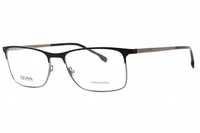 HUGO BOSS BOSS 1186 RZZ Eyeglasses Matte Black Dark Ruthenium Frame 58mm 3